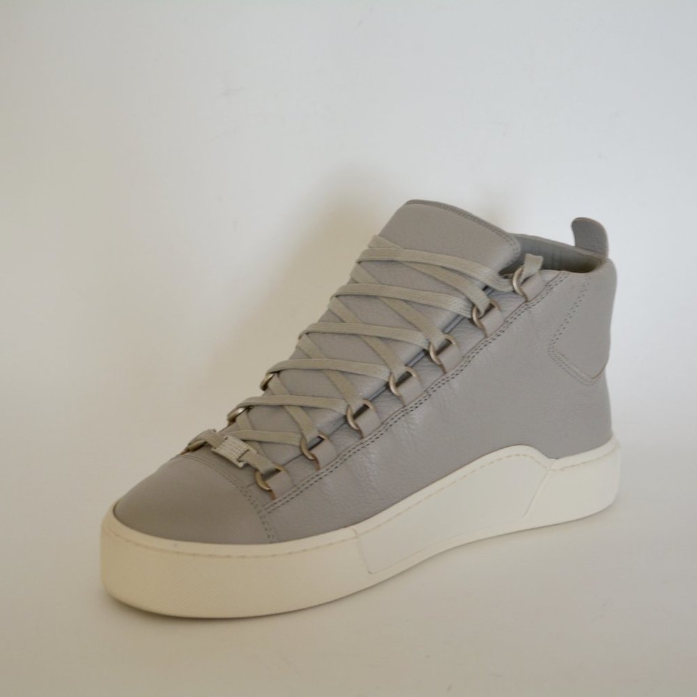 NEW BALENCIAGA HITOP LEATHER SNEAKERS US 7 EU 40 MENS - Picture 3 of 6
